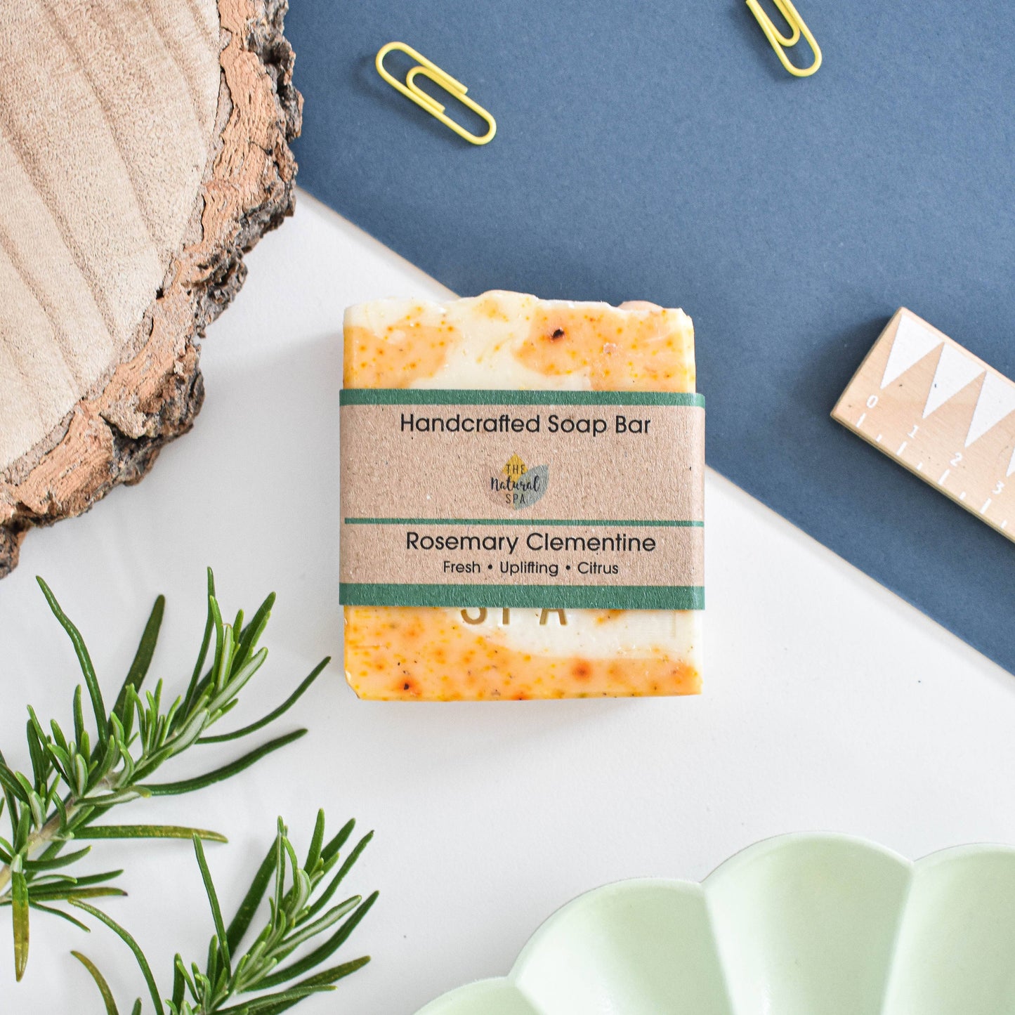 Rosemary Clementine Cold Process Soap bar